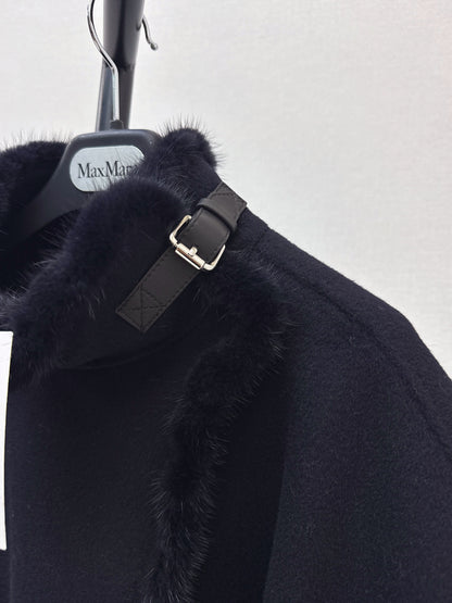 26 Fall/Winter Latest Birthday Holiday Edition Double-Sided Wool Cape Shawl Coat