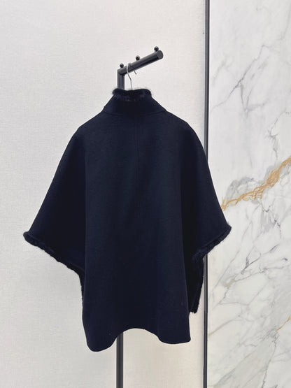 26 Fall/Winter Latest Birthday Holiday Edition Double-Sided Wool Cape Shawl Coat
