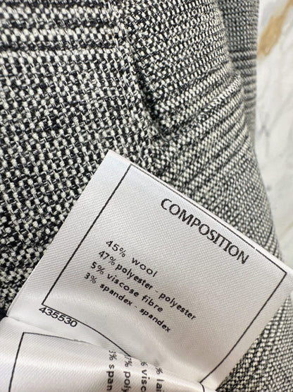 26New Early-Autumn Retro-Chic Grey Plaid Cropped Jacket