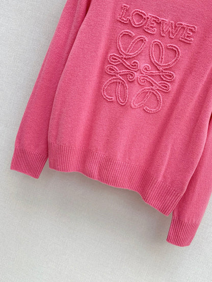 26New Early Autumn Logo-Embroidered Knit Pullover