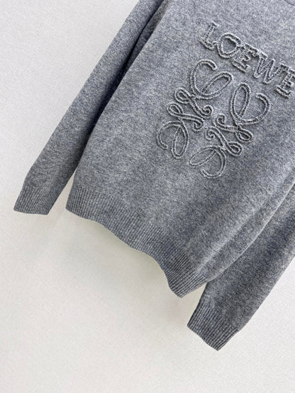 26New Early Autumn Logo-Embroidered Knit Pullover