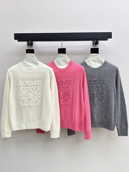 26New Early Autumn Logo-Embroidered Knit Pullover