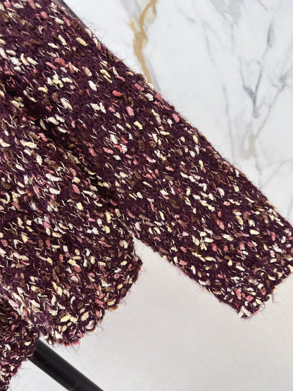 26New Early Autumn Custom-Knit Heathered Crew-Neck Sweater