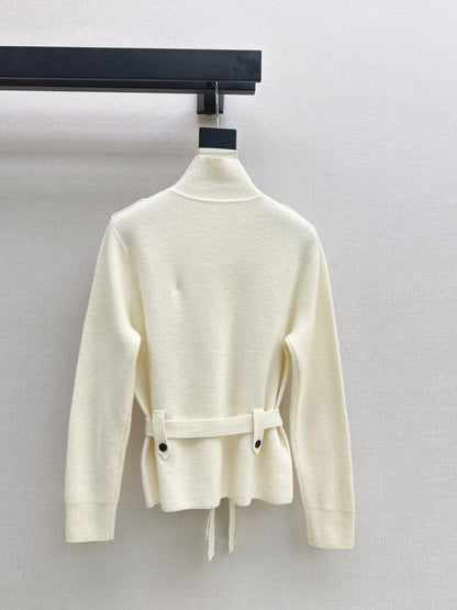 26Early Autumn New Arrival: Logo-Embellished Stand-Collar Cardigan