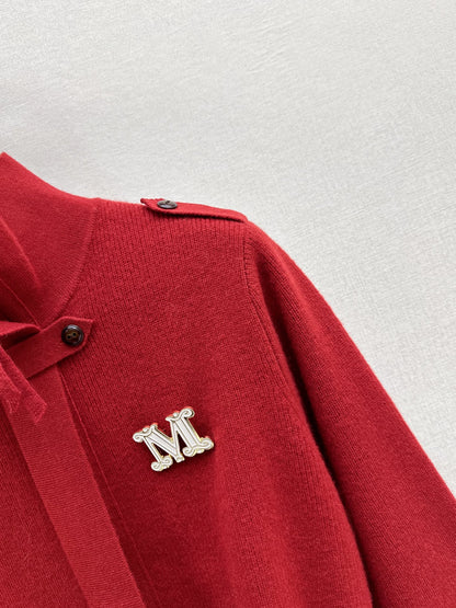 26Early Autumn New Arrival: Logo-Embellished Stand-Collar Cardigan