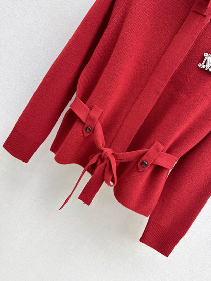 26Early Autumn New Arrival: Logo-Embellished Stand-Collar Cardigan