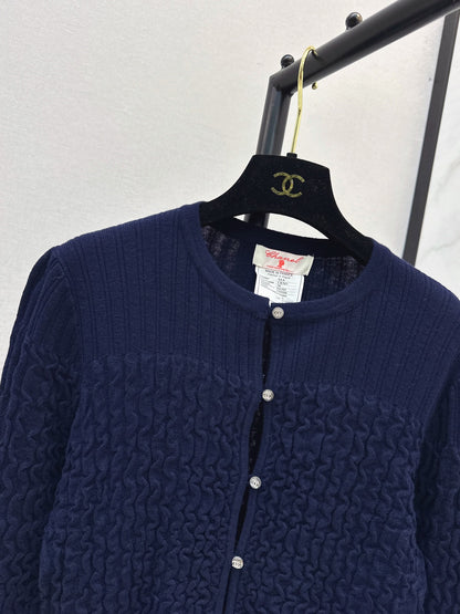 26Latest Autumn/Winter Vintage Crew-Neck Knit Cardigan