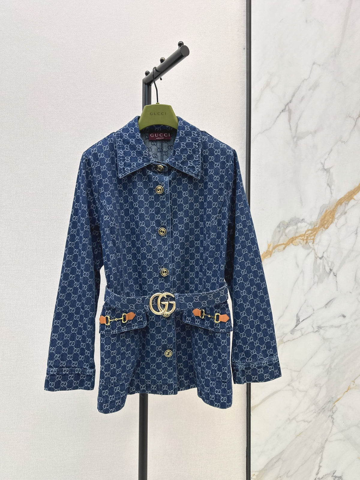 26Latest Autumn/Winter GG Jacquard Collared Mid-Length Jacket