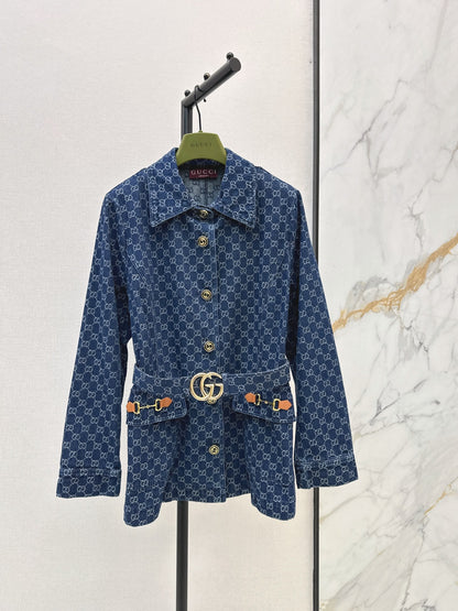 26Latest Autumn/Winter GG Jacquard Collared Mid-Length Jacket