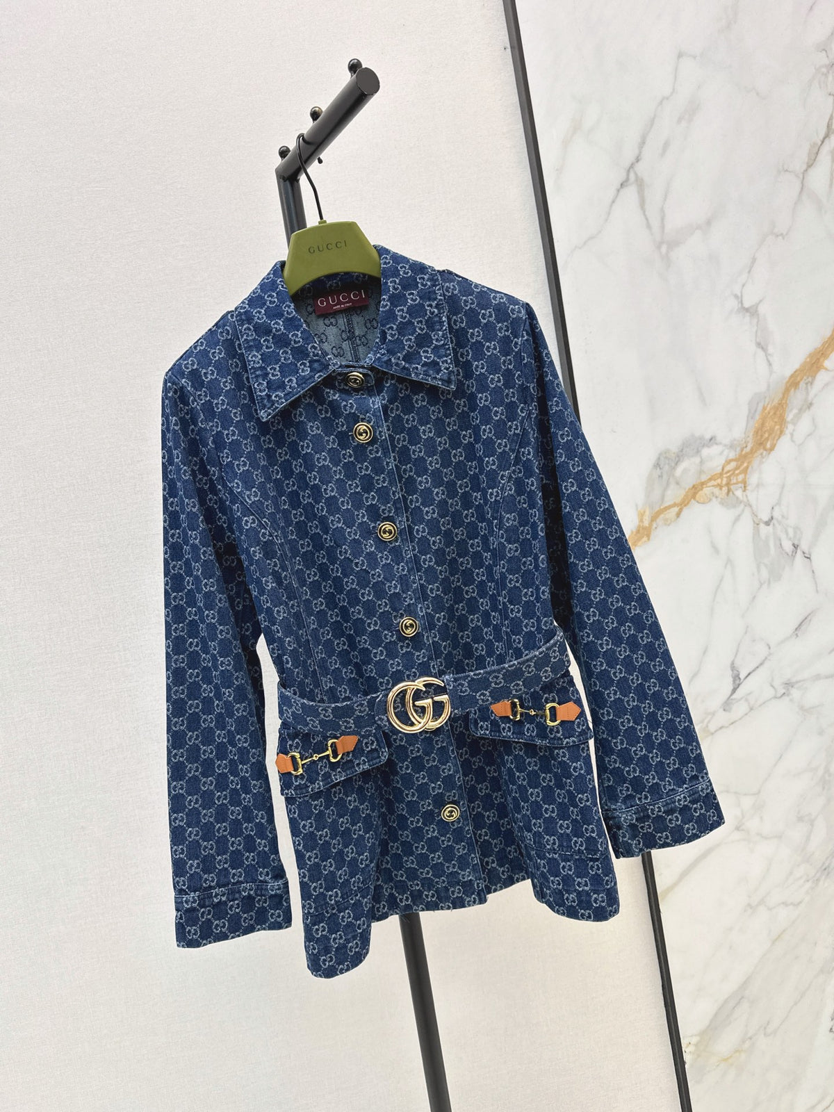 26Latest Autumn/Winter GG Jacquard Collared Mid-Length Jacket