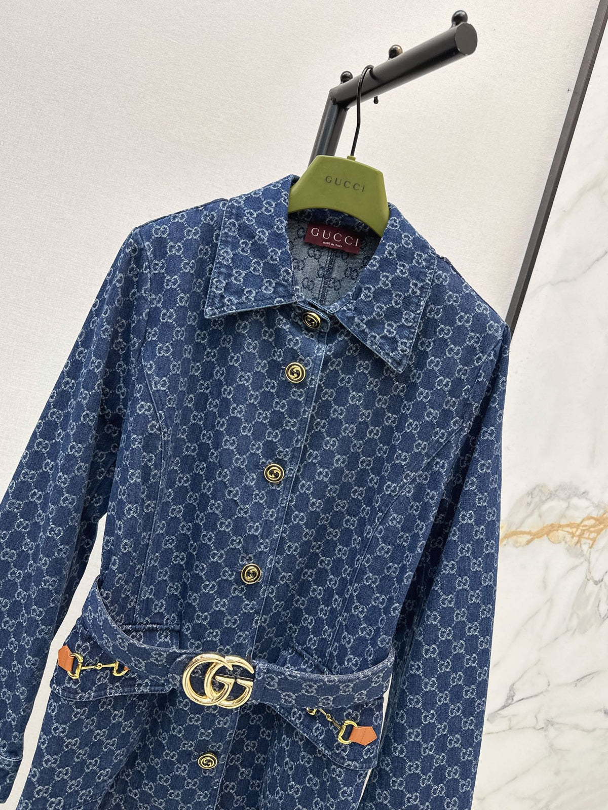 26Latest Autumn/Winter GG Jacquard Collared Mid-Length Jacket