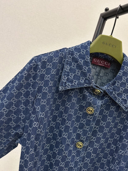 26Latest Autumn/Winter GG Jacquard Collared Mid-Length Jacket