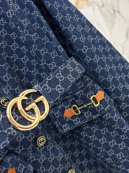 26Latest Autumn/Winter GG Jacquard Collared Mid-Length Jacket