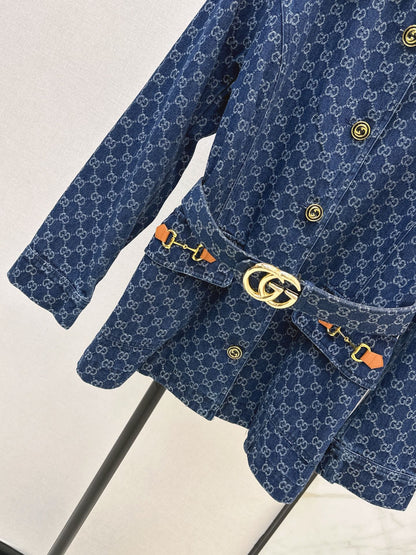 26Latest Autumn/Winter GG Jacquard Collared Mid-Length Jacket