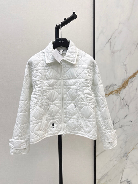 26Latest Autumn/Winter Collared Quilted Jacket (Diamond/Trellis Pattern)