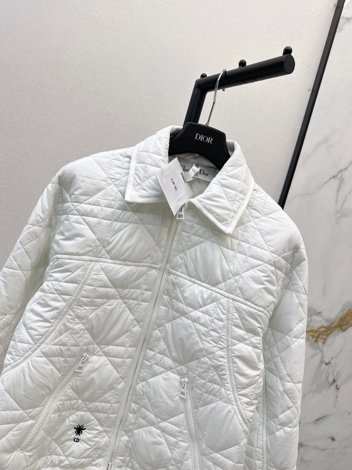 26Latest Autumn/Winter Collared Quilted Jacket (Diamond/Trellis Pattern)