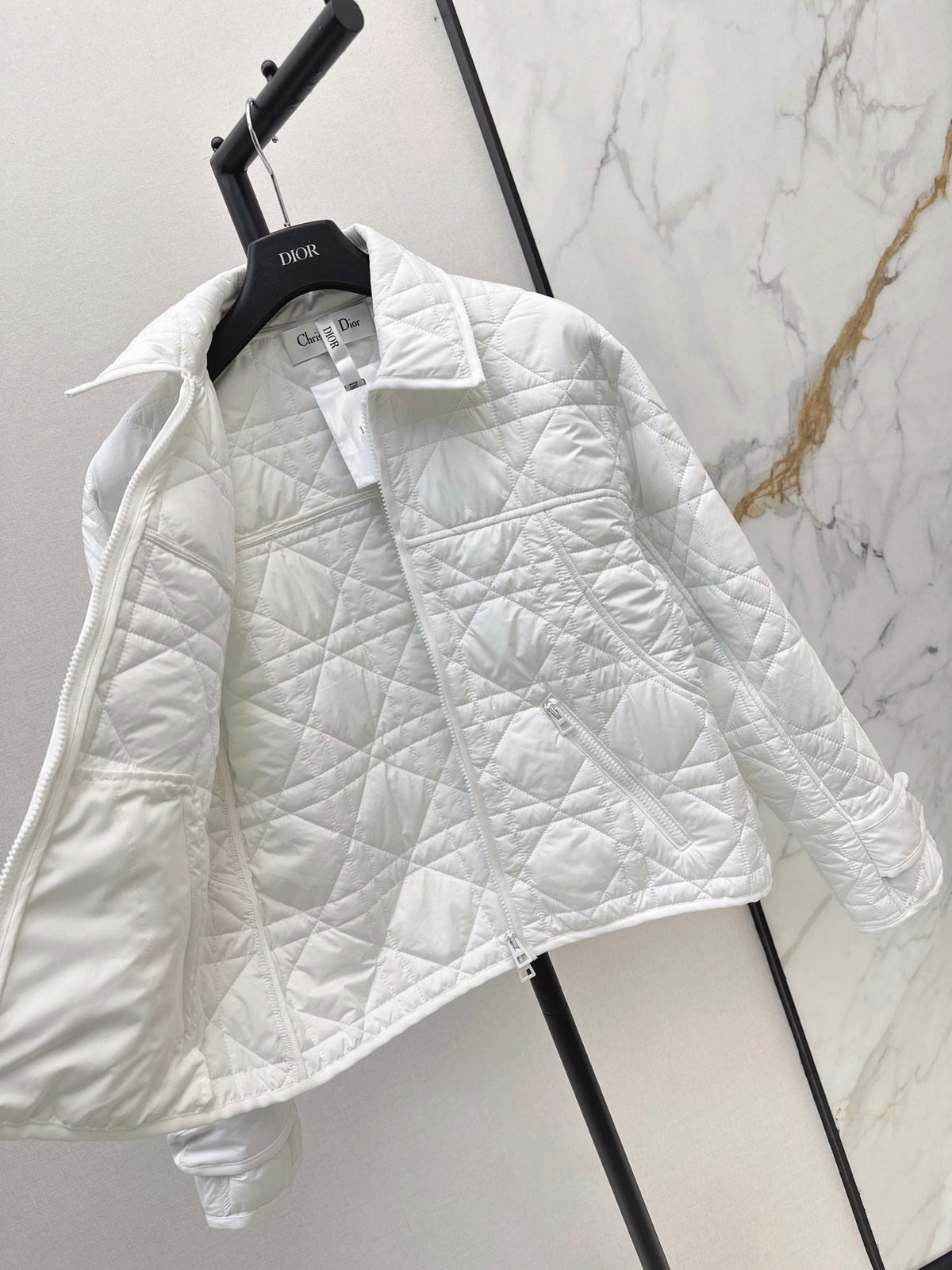 26Latest Autumn/Winter Collared Quilted Jacket (Diamond/Trellis Pattern)