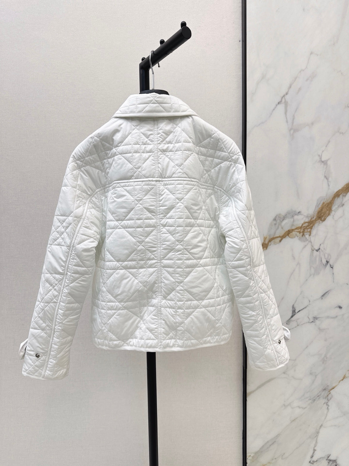 26Latest Autumn/Winter Collared Quilted Jacket (Diamond/Trellis Pattern)