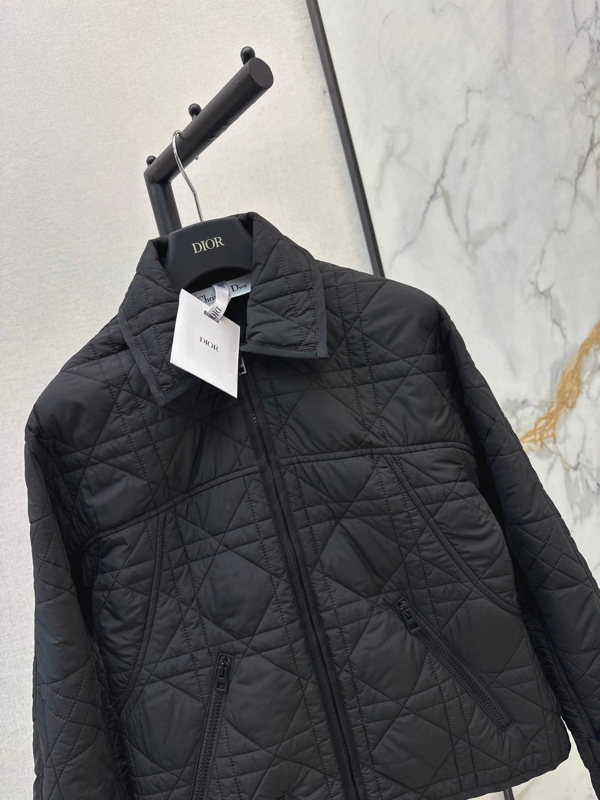 26Latest Autumn/Winter Collared Quilted Jacket (Diamond/Trellis Pattern)