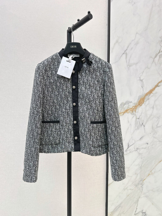 26New Autumn/Winter Classic Monogram-Print Jacket