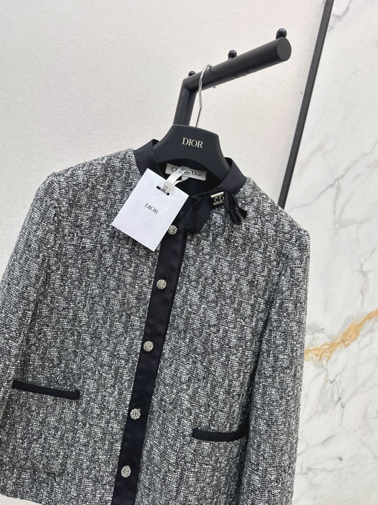 26New Autumn/Winter Classic Monogram-Print Jacket