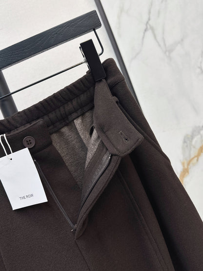 26Latest Autumn/Winter Thickened Wool Straight-Leg Trousers