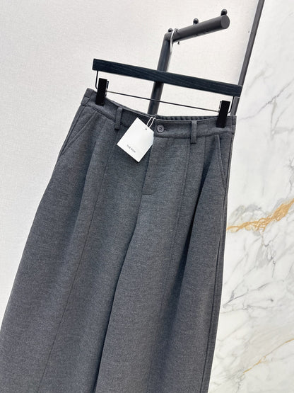 26Latest Autumn/Winter Thickened Wool Straight-Leg Trousers