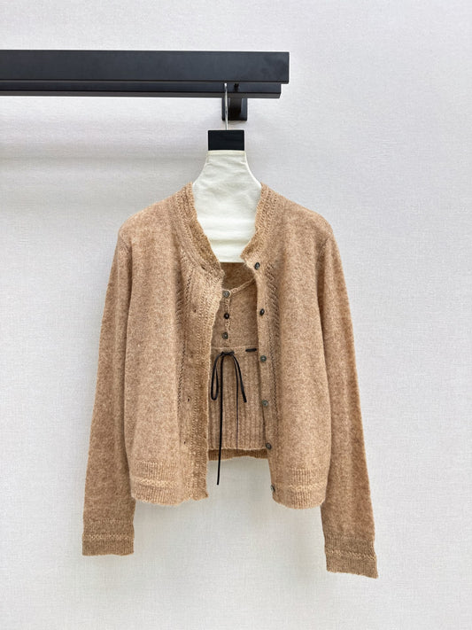 26Latest Autumn/Winter Soft Wool-Blend Knit Two-Piece Set