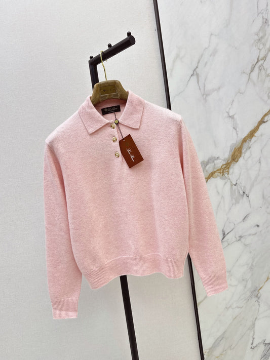 26Latest Autumn/Winter Half-Placket Cashmere Sweater