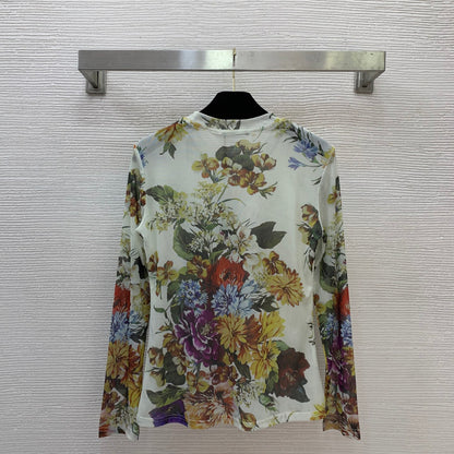 26New Collection: Stylish Two-Piece Set with Colorful Floral Prints