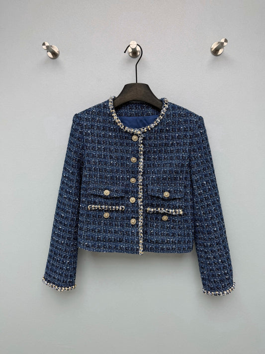 26New Cold-Toned Navy Jacket