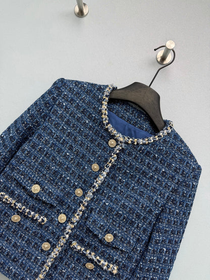 26New Cold-Toned Navy Jacket