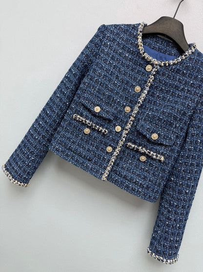26New Cold-Toned Navy Jacket