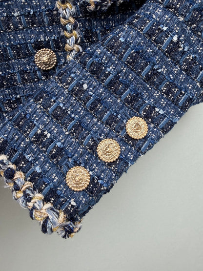 26New Cold-Toned Navy Jacket