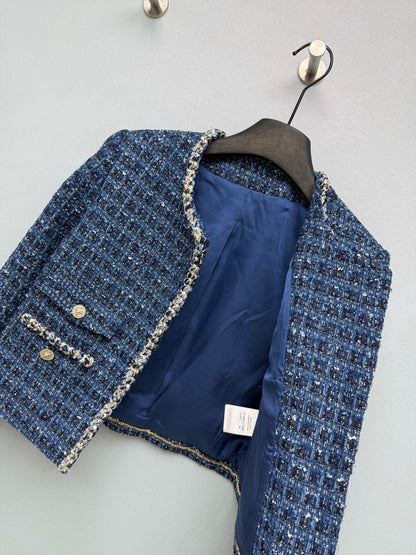 26New Cold-Toned Navy Jacket