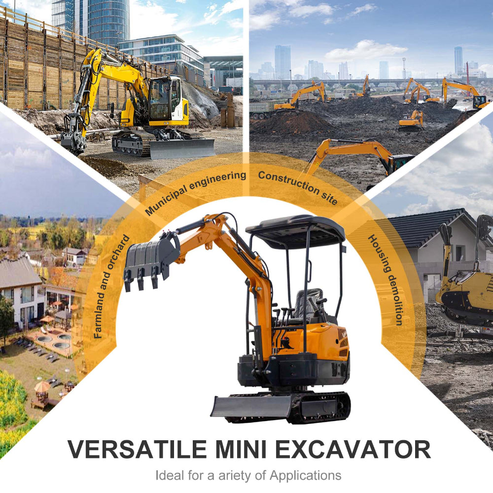 1.5-Ton Mini Excavator,13.5 HP , Briggs & Stratton Petrol Engine-MS15PRO
