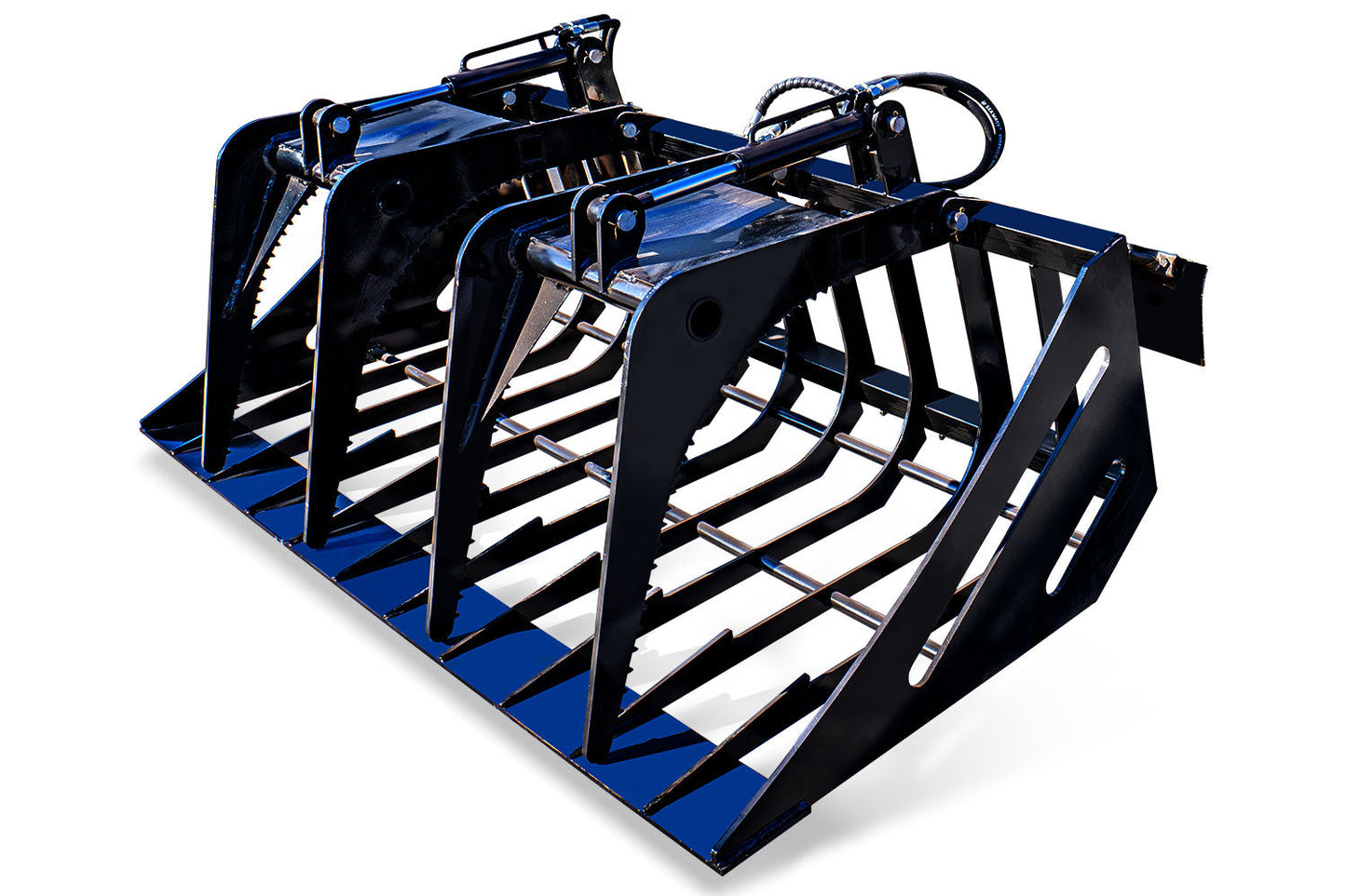 MMS 72'' Hollow Wood Grapple Attachment for Skid Steer Loader