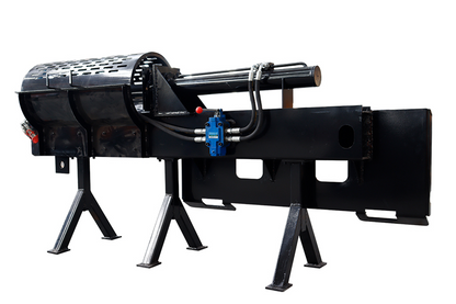 MMS Hydraulic Firewood Wood Processor Log Splitter Attachment for Skid Steer Loader