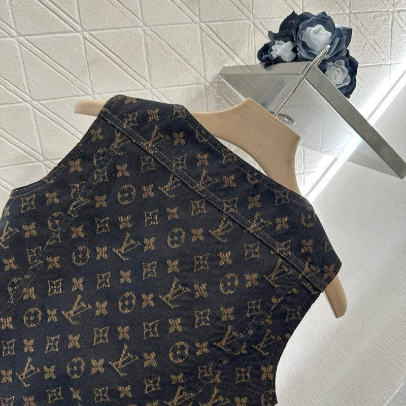 Classic Denim Series All-Over Print Vest