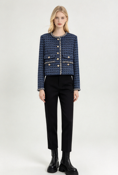 26New Cold-Toned Navy Jacket