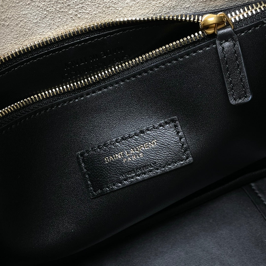 YSL 2026 Saint Laurent Le 5 a 7 Small Hobo Bag 23cm Canvas Leather