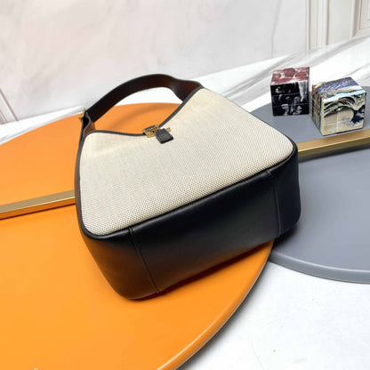 YSL 2026 Saint Laurent Le 5 a 7 Small Hobo Bag 23cm Canvas Leather