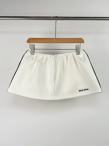 25ss spring and summer logo letter embroidered short skirt