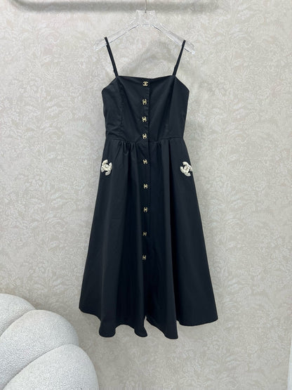 25 new double C suspender long skirt