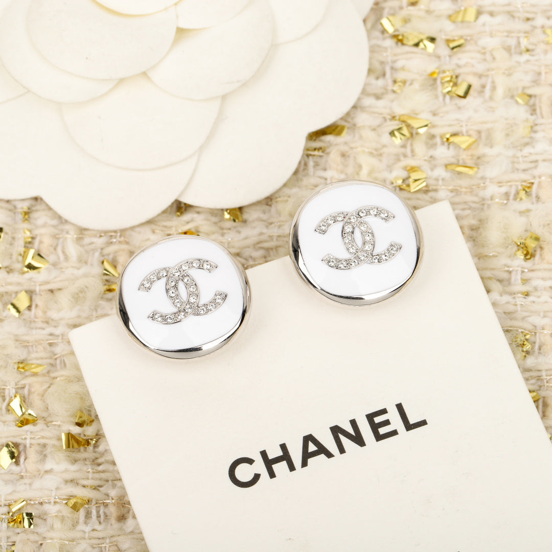 25 new round oil drop double C earrings