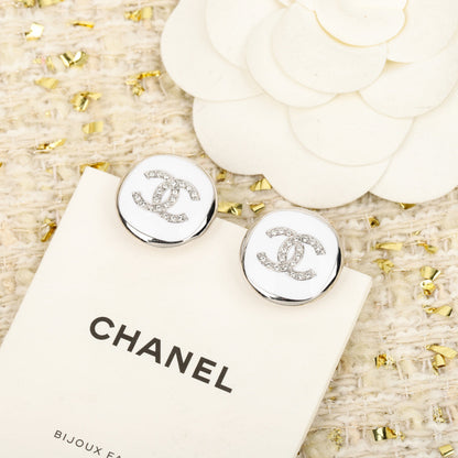 25 new round oil drop double C earrings