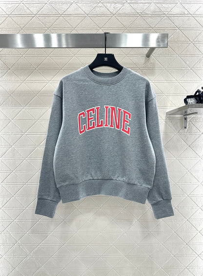 Round neck letter contrasting hoodie