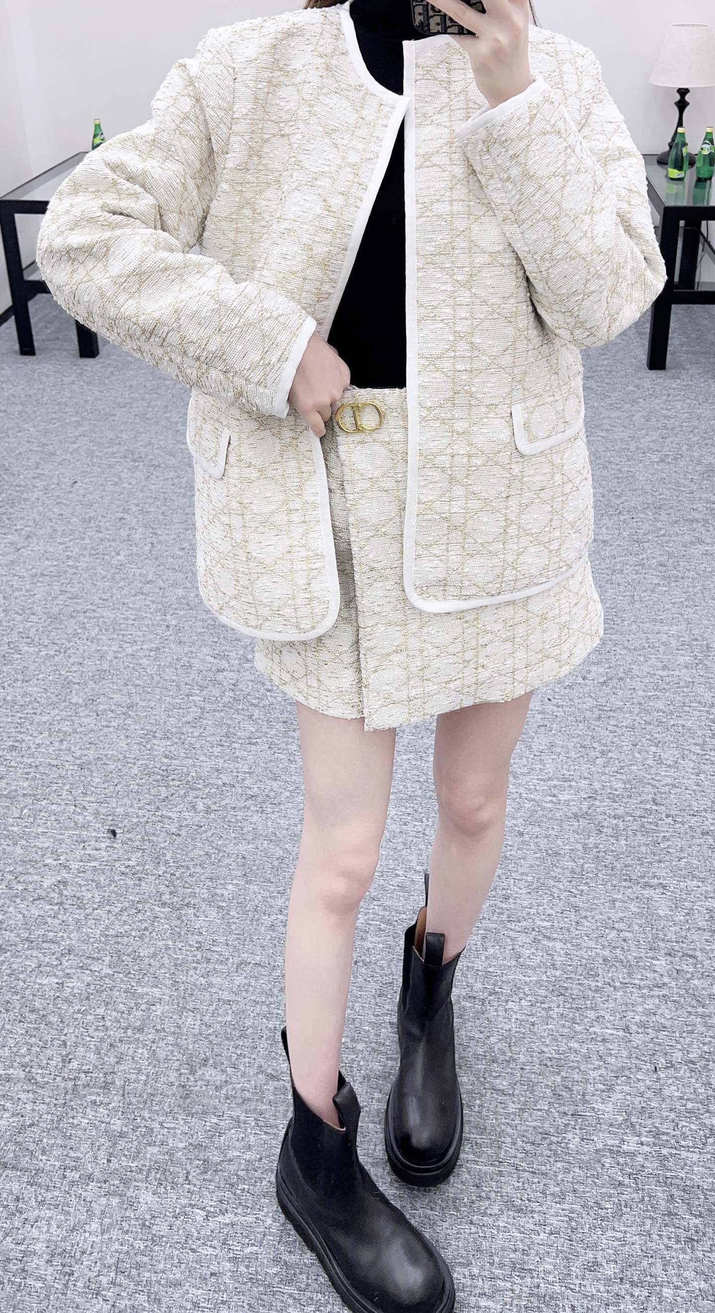 Tengge patterned jacquard jacket