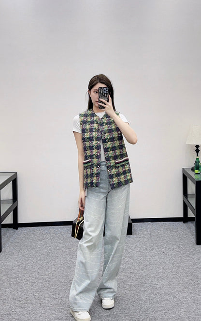 Woven Dress Vest