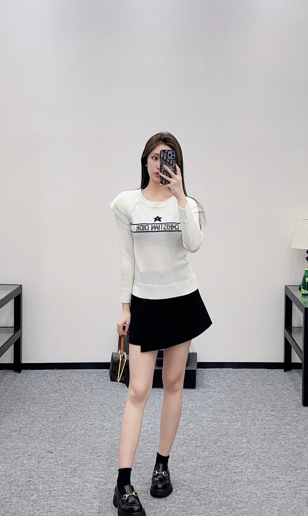 Ruffled Five-Pointed Star Sweater